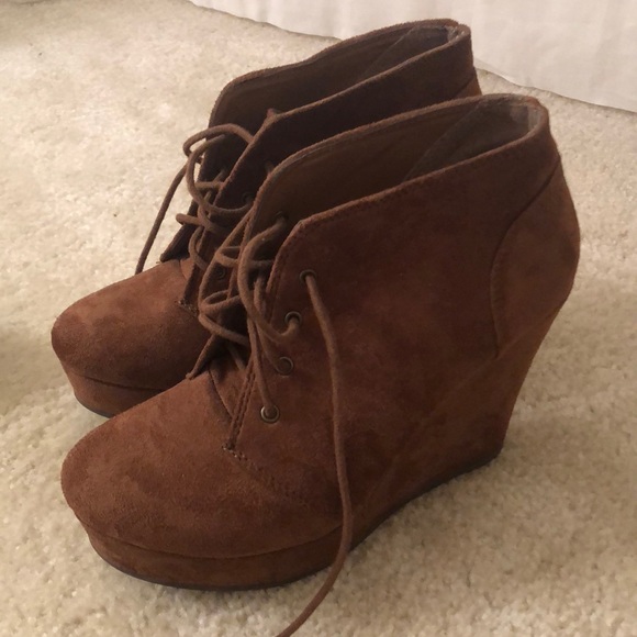 Soda Shoes - Soda Wedge Booties